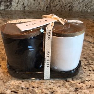 Rae Dunn Other - NEW-Rae Dunn Salt & Pepper Cellars w/ Tray Rae Dunn Other - NEW-Rae Dunn Salt & Pepper Cellars w/ Tray